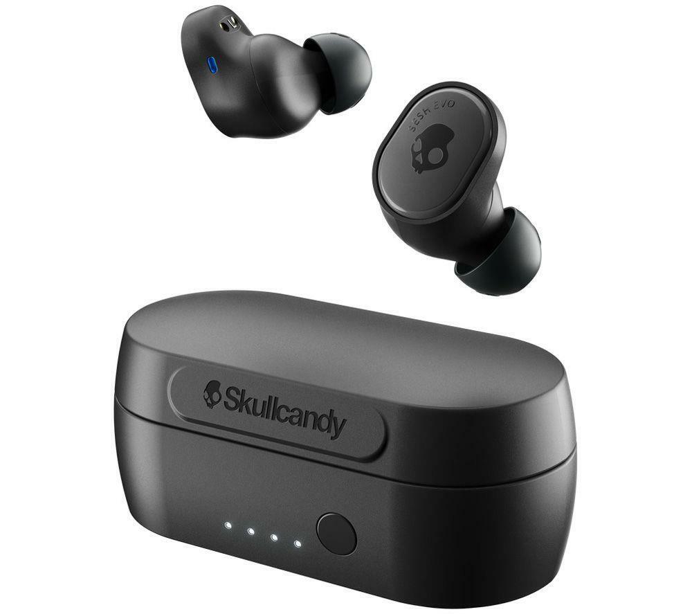 Skullcandy Sesh Evo True Wireless Earphones Bluetooth Earbuds - IP55 - Black